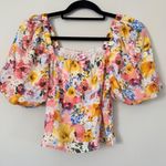 BuddyLove NWT Buddy Love Billie Smocked Puff Sleeve Top sz M Photo 4