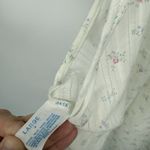 Lorraine Vintage Floral Dainty Cotton Nightgown Dress Size Large Coquette White Photo 11