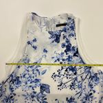 ZARA  Basic White Blue Floral Butterfly Dress Size XS Photo 6