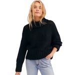 Free People  My Only Sunshine Chunky Sweater Black Size XS Photo 2