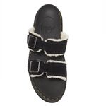 Dr. Martens Myles Faux Fur Platform Sandal (Unisex), Black, Size 14, NWT Photo 3