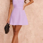 Lavender Mini Dress Purple Photo 0