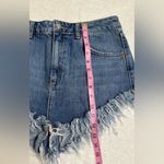 Topshop Bundle Summer Moto KIRI Black and Blue Jean Shorts with Distressed Hem Photo 7