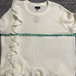 Kaari Blue  3X women’s curvy ruffle hem long sleeve ivory sweater soft plus NWT Photo 4