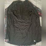 Torrid Black Red Floral Sequins Open Front Long Kimono Jacket Holiday NYE - 1X Photo 3