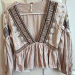 Free People Boho Long Sleeve Blouse XS Photo 0