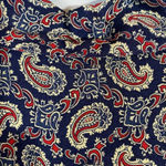 Liz Sport Vintage Women's Sz Small Long Sleeve Button Up Paisley Navy Blouse Top Photo 12