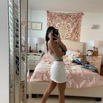 White Mini Skirt Photo 3