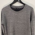 Athleta Womens Active Sweatshirt Top Long Sleeve Stretch Thumbhole Gray Small Photo 1