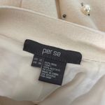 Per Se Carlisle Pearl Rhinestone Wool Jacket Womens 12 Cream Embellished FLAW Photo 7