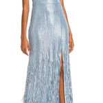 AQUA  Blue Sequin Formal Dress Photo 0