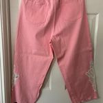 Quacker Factory  Pink Bermuda Shorts w/Lace Photo 2