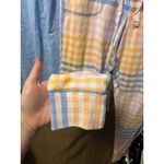 NWOT Peter Alexander Woman’s Checkered Long Sleeve Pajama Set Size Large Blue Photo 3