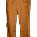 Anthropologie Maeve By  Womens Relaxed Leg Trouser Pants Linen Blend Size 2 Photo 0