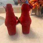 Kurt Geiger  Vibrant Red Suede Heels Photo 2