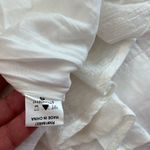 Caren Forbes  White Ruffled V-Neck romantic Mini Dress Sz S Photo 10