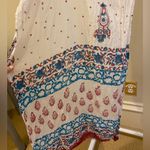 Blue and Pink Indian Cotton Scarf Photo 2