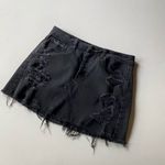 American Eagle Outfitters Distressed Denim Skirt Photo 3