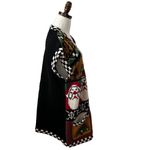 Martha Abraham Vest Knitted Christmas Sweater Size Large‎ long Teacher Pockets Photo 1