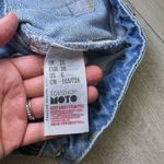 Topshop moto mom cutoff high waisted denim jean hot shorts size 6 cutoff frayed Photo 6