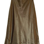 Nicole Miller New York Satin Midi Skirt A-Line Olive Bronze Metallic
Medium Photo 0