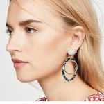 Lele Sadoughi Nwot  pave double hoop earrings Photo 1