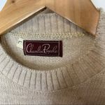Vintage Oatmeal Wool Blend Sweater Sz Large Photo 6