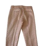 J CREW Collection Gold Coral Holiday Straight Ankle Pants Size 4 Photo 6