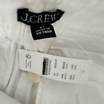 J.Crew Tall Pleated Button Front Pant Chino White High Rise Straight US 8 NWT Photo 6