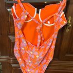 Pink Lily  orange and pink swimsuit size large Photo 2