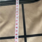 Elegant Tan and Black Checkered Dress Photo 4