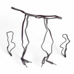 NEW red 4 Piece Lingerie Set Red Silver Metallic size Extra Large Photo 3