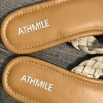 Athmile Tan Women's Braided Slip Ons Sandals Size 11 Photo 1