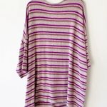 Torrid Super Soft Plush Knit Striped Sweater Tunic Tee 6 6X Pink Purple Mauve Photo 1
