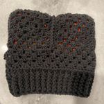 Handmade Crochet Cat Animal Ear Beanie Hat Cozy Ribbed Brim Stretch Winter Hat Photo 6