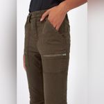 Joie  High Rise Park Skinny Pants Women Fatigue Green Ankle Cropped Pants Size 25 Photo 2