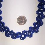Elegant Blue Braided Seed Bead Beaded Boho Necklace Photo 1