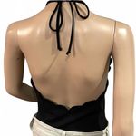 NWOT! MARYSIA Mott Maillot Black Swimsuit Bodysuit Scalloped Edge Backless Size Large Photo 2