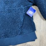 JoyLab  Women's Blue Sherpa Quarter Zip Long Sleeve Pullover - Size XXL - NWT Photo 4