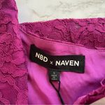 NBD Revolve NDB x Naven Elina Purple Lace Mini Dress One Shoulder Cut Out Small New Photo 4