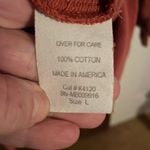 Monterey bay 100% cotton pullover top with 5 snaps has slits on arms and waist Orange Size L Photo 6