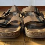 NAOT Double Strap Brown Leather Sandals Women's 8 US Photo 2