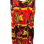 Dunn’s River Falls Jamaica Ocean Fish Sea Life Red Sleeveless Maxi Dress Vintage Size XL Photo 10