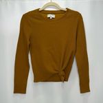 Madewell Texture & Thread Jacquard Knot-Front Top Size Small Photo 4