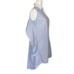 Peter Som Sleeveless Button Down Dress in White Yarn Dye Stripe 0 Womens shirt Photo 5