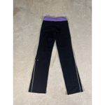 Lululemon Womens Pants Straight Leg Mixed Material Pull On Black Size 4 Thick Photo 4