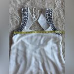 BCBGeneration BCBG Generation White Embroidered Chiffon Mini Dress with Open Back Size M Photo 9