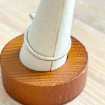 Sterling Silver 925 Triangle Black Onyx Ring Minimalist Dainty Stacking Band 7 Photo 2