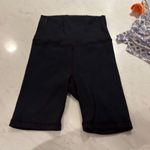 Aerie offline ribbed Black High-Waisted Biker Shorts Photo 0