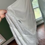 SheIn White Fringe Dress Halter Midi Photo 6